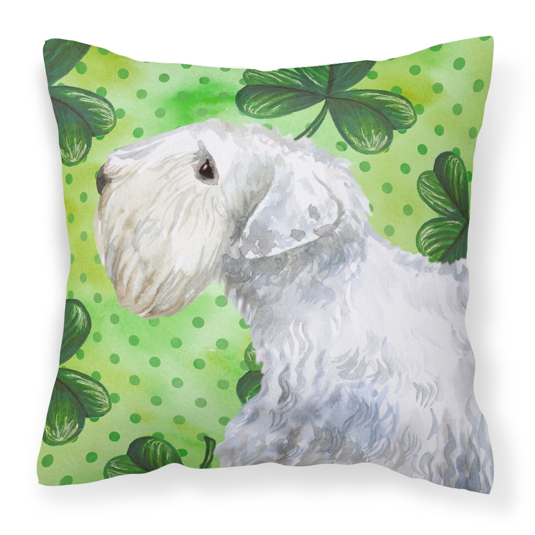 Sealyham Terrier St.Patricks Fabric Decorative Pillow