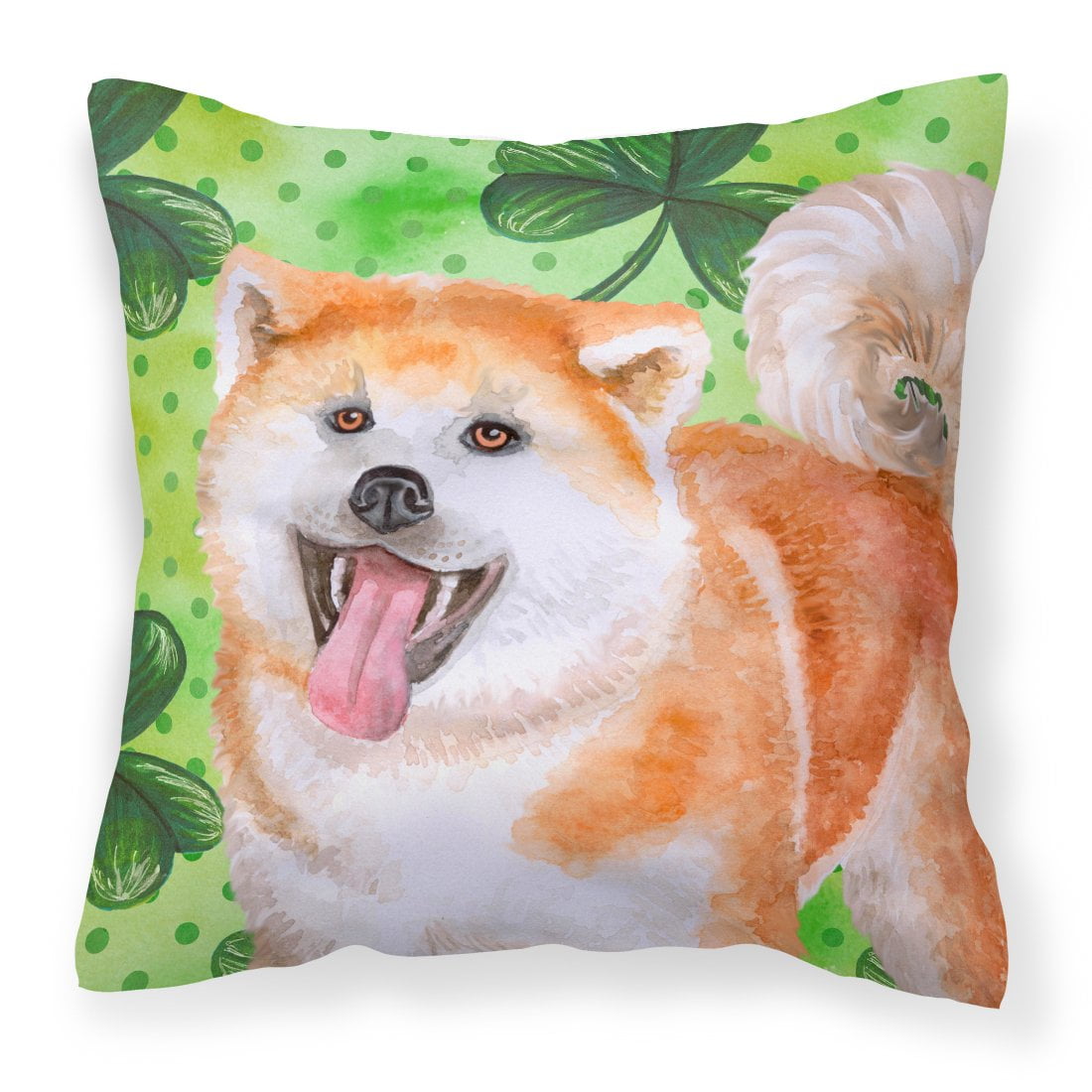 Akita St.Patricks Fabric Decorative Pillow