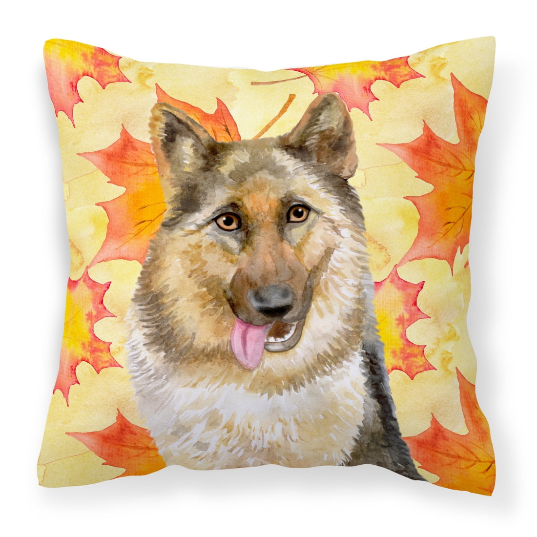 BB9915PW1818 German Shepherd Fall Fabric Decorative Pillow