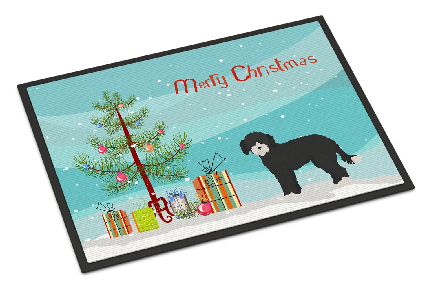 18 x 27 in. Whoodle No.2 Christmas Tree Indoor or Outdoor Mat