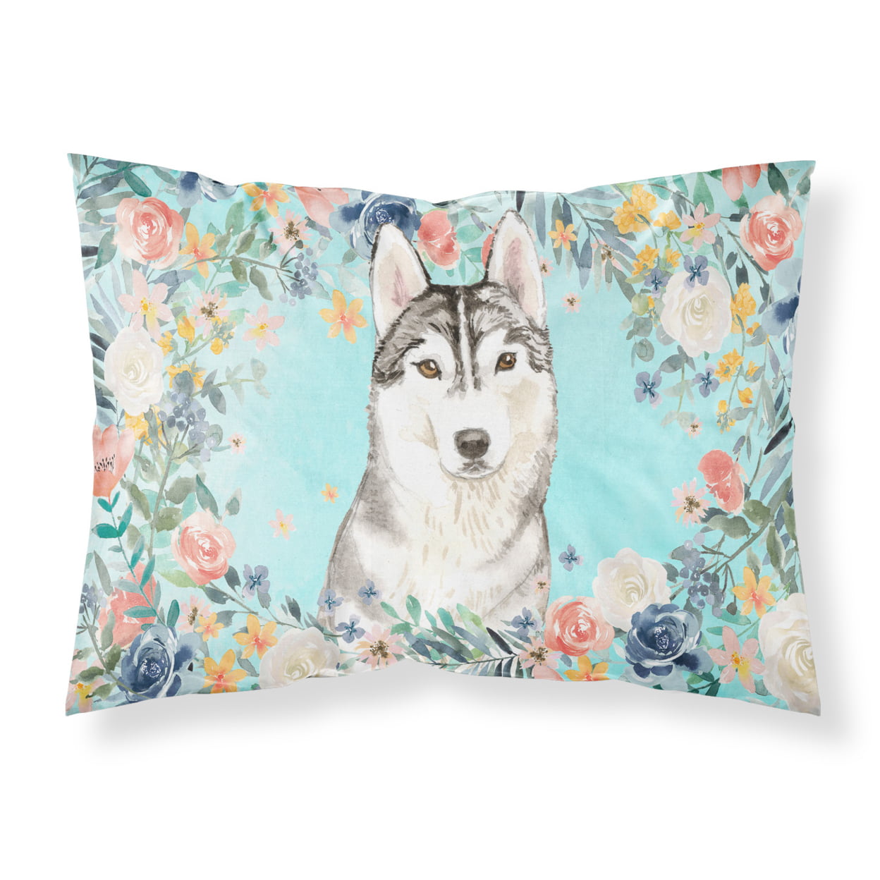 Siberian Husky Fabric Standard Pillowcase