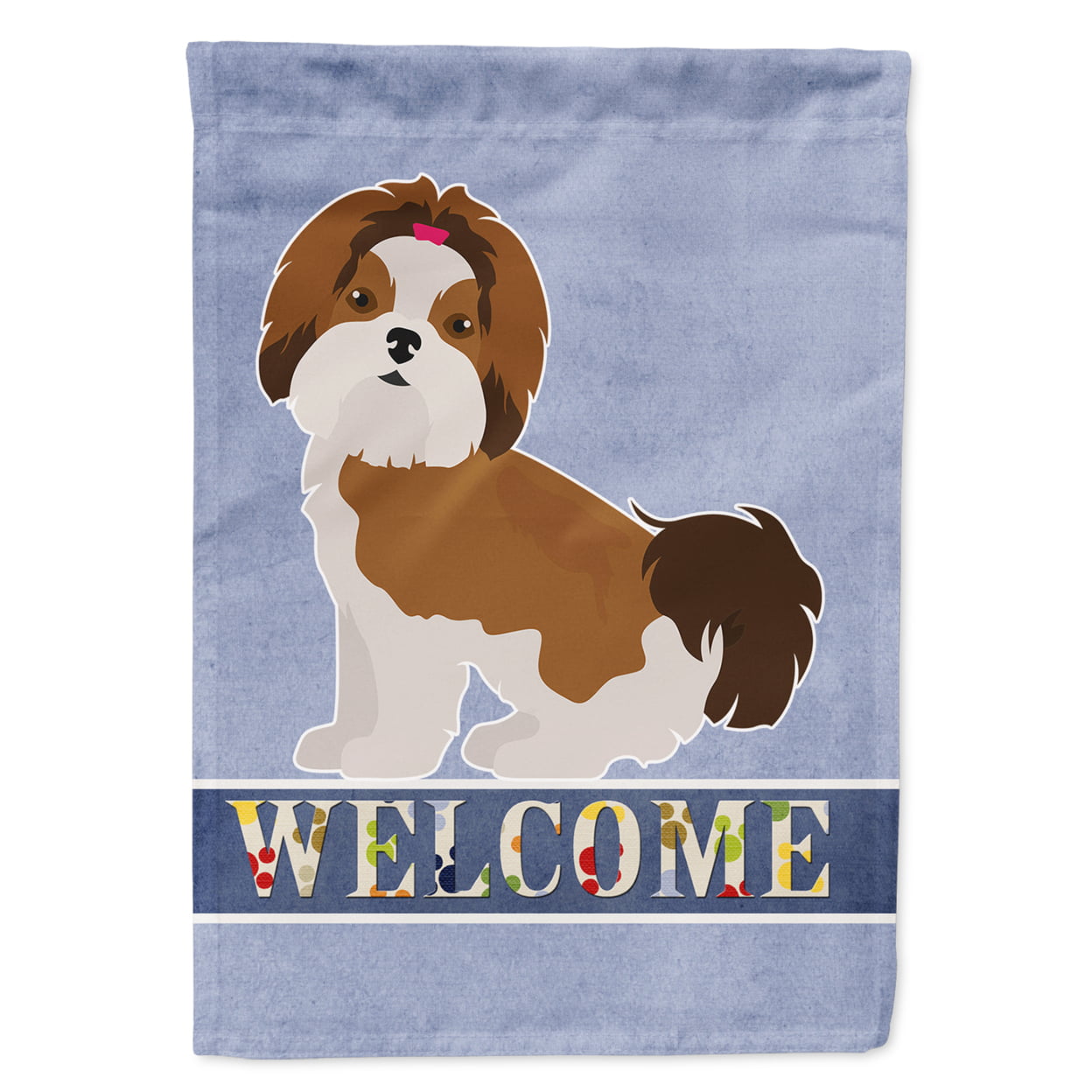 Imperial Shih Tzu Welcome Garden Size Flag