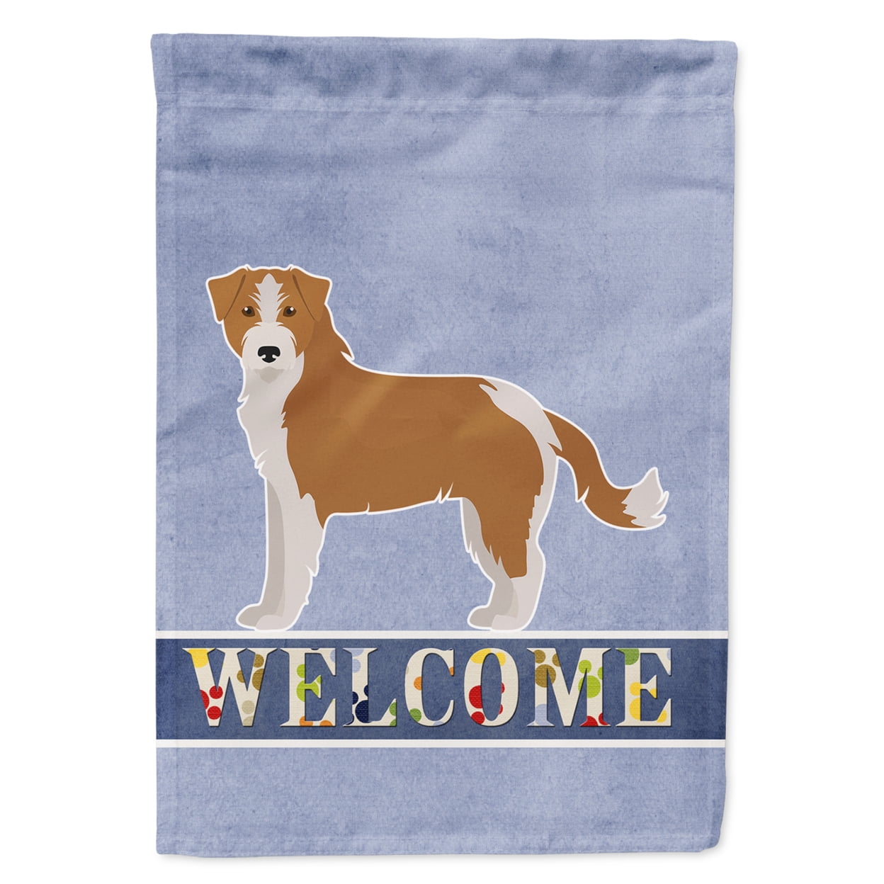 Kromfohrlander Welcome Garden Size Flag