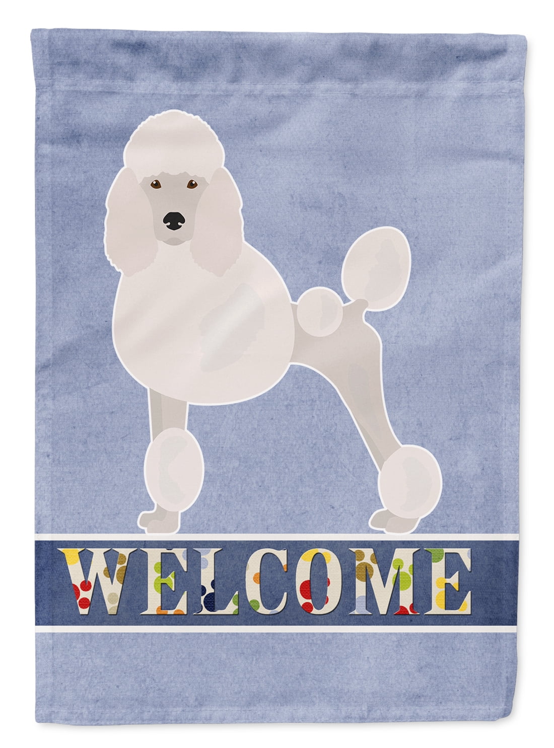CK3670GF Miniature Poodle Welcome Garden Size Flag