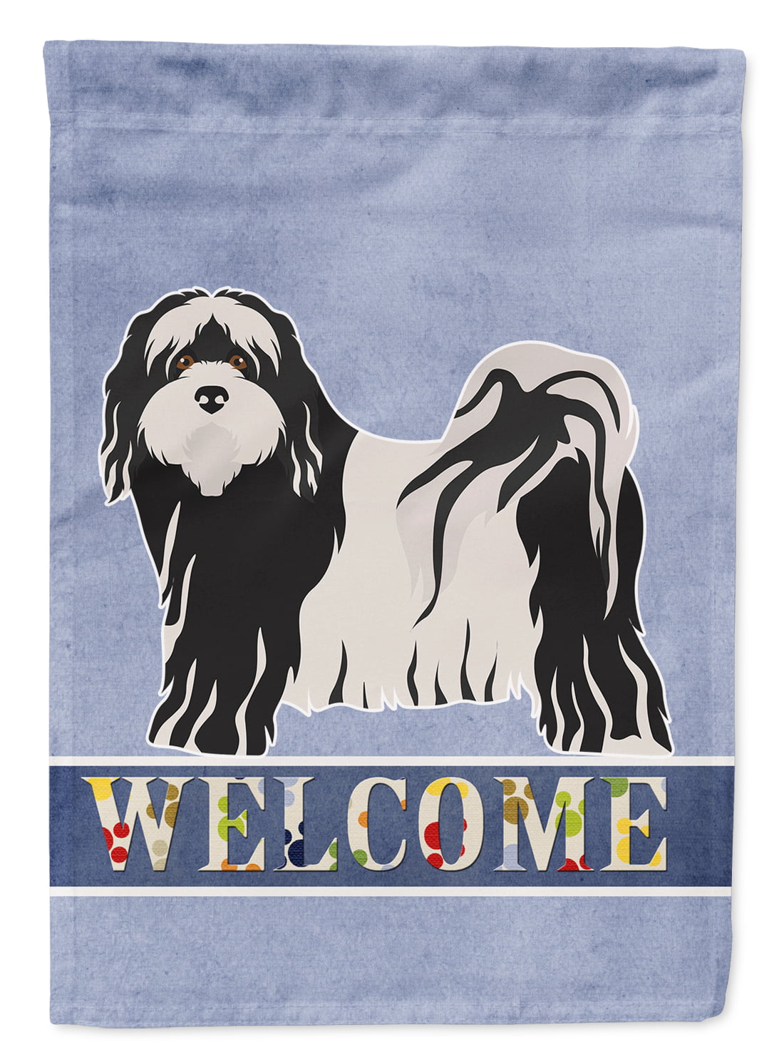 Tibetan Terrier Welcome Garden Size Flag