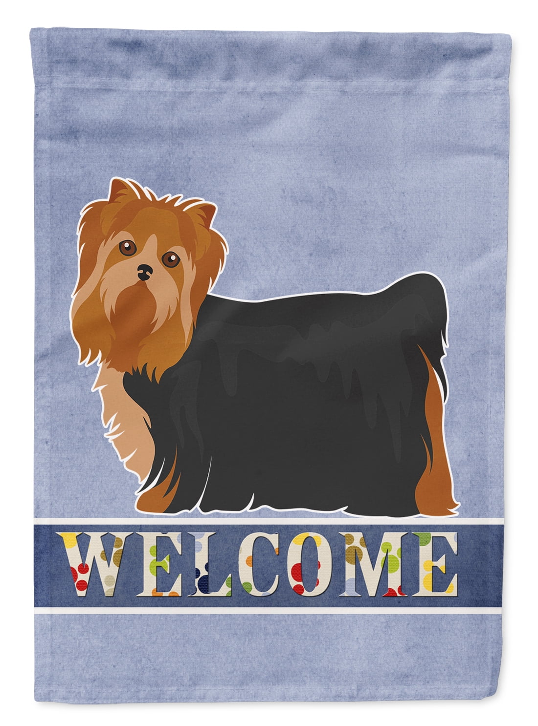 Yorkshire Terrier Welcome Garden Size Flag