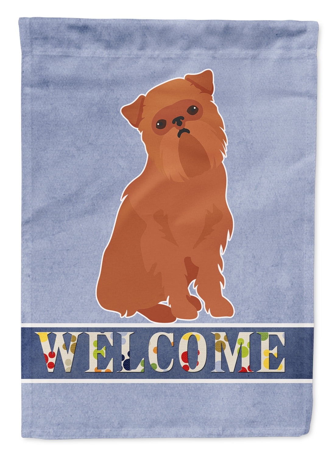 Brussels Griffon Welcome Garden Size Flag