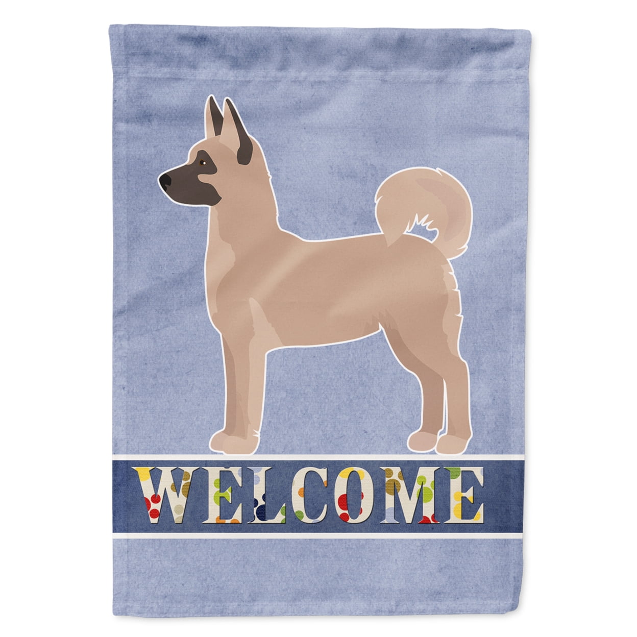 Akita Shepherd Welcome Garden Size Flag