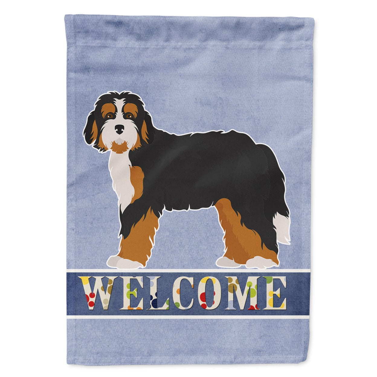 Bernedoodle Welcome Garden Size Flag