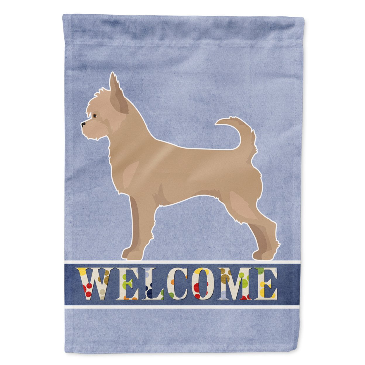 Tan Chorkie Welcome Garden Size Flag