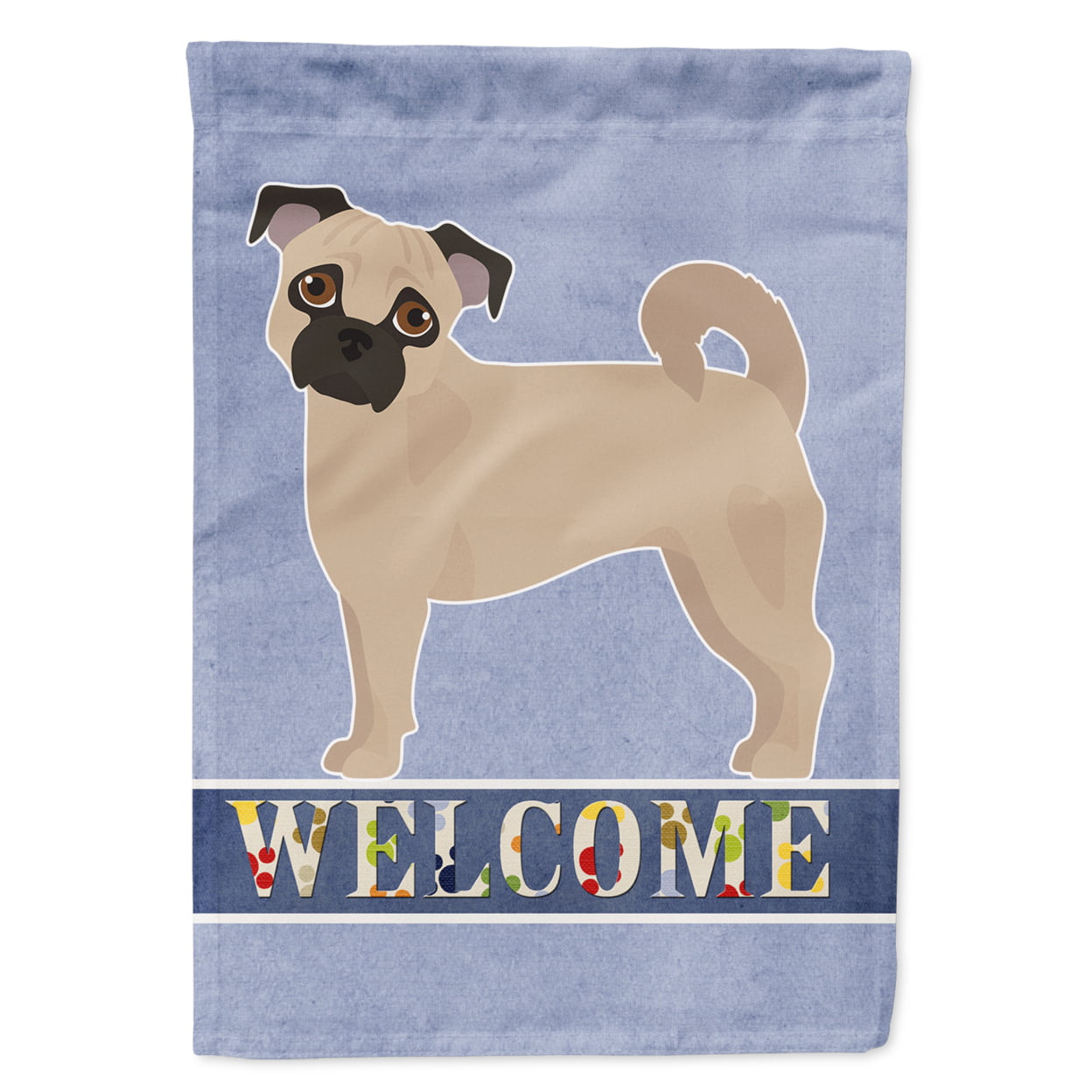 Fawn Chug Welcome Garden Size Flag
