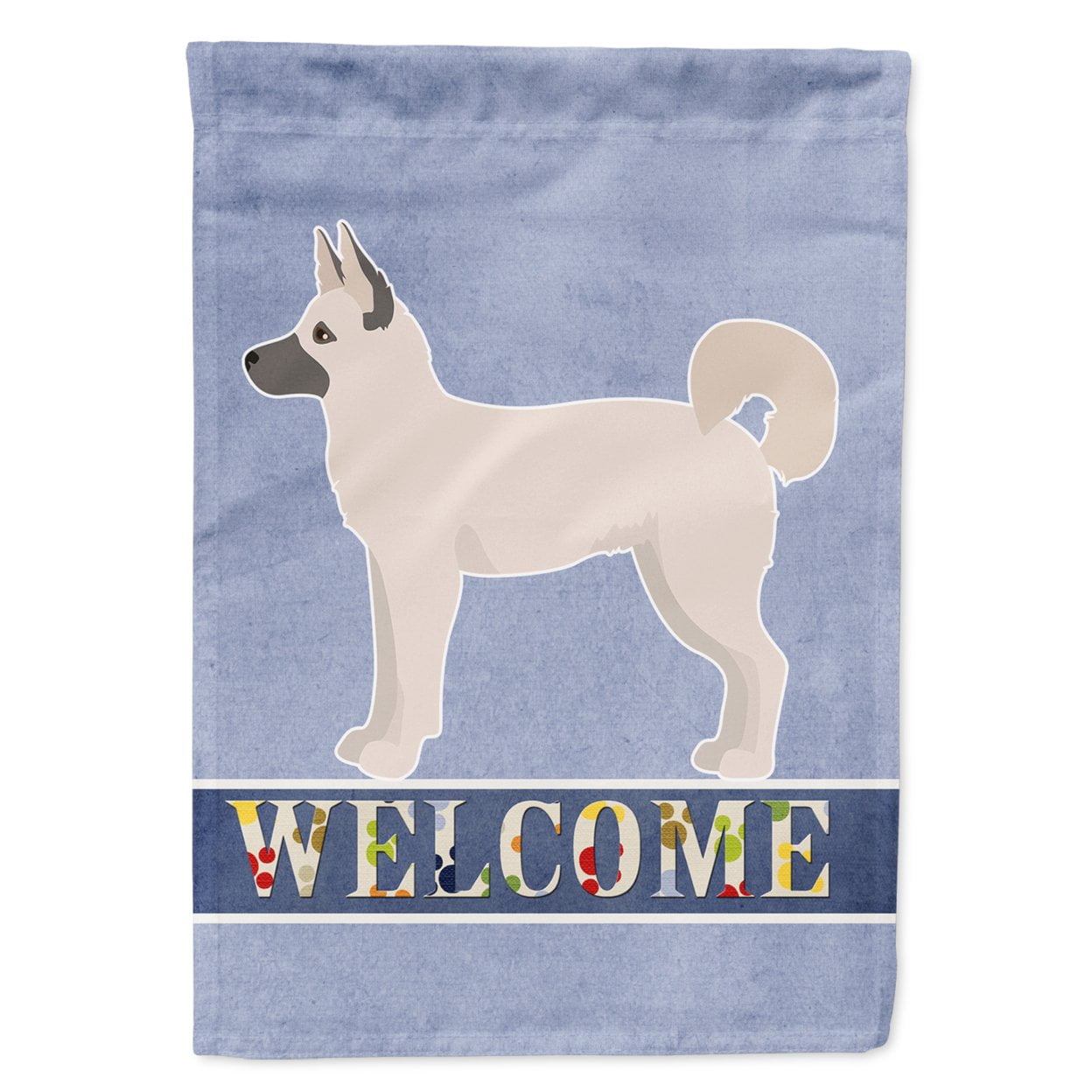 Gerberian Shepsky Welcome Garden Size Flag