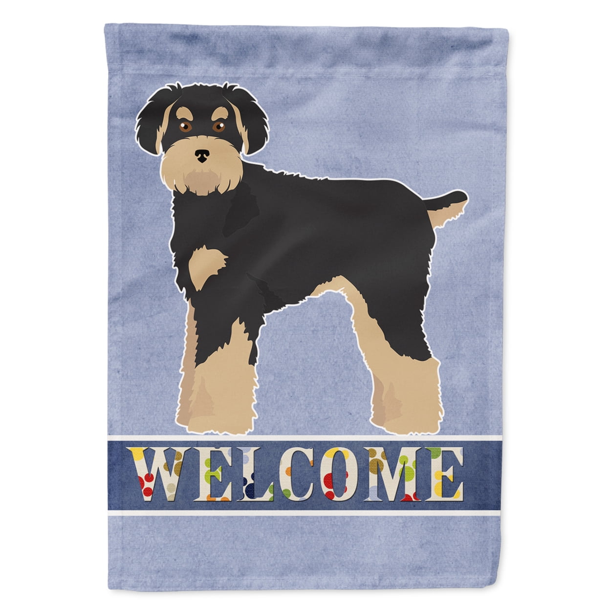 CK3772GF Schnoodle Welcome Garden Size Flag