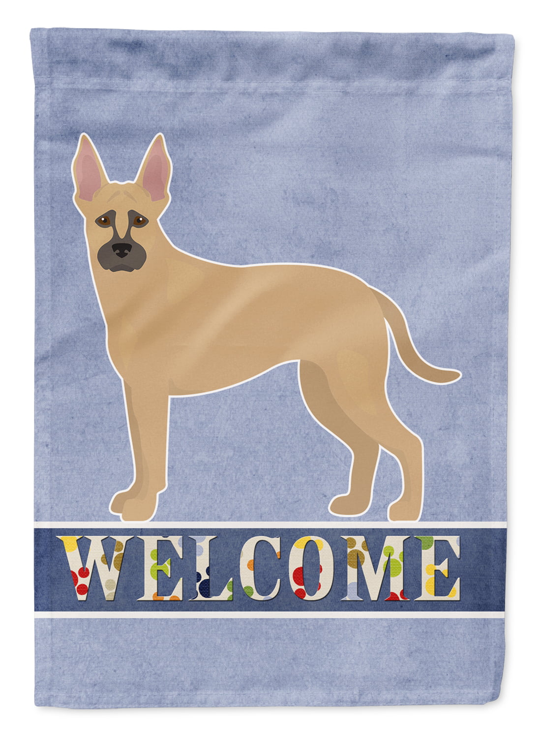 CK3776GF Shepherd Pit Mix No.2 Welcome Garden Size Flag