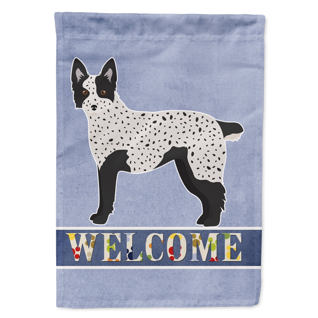Texas Heeler Welcome Garden Size Flag