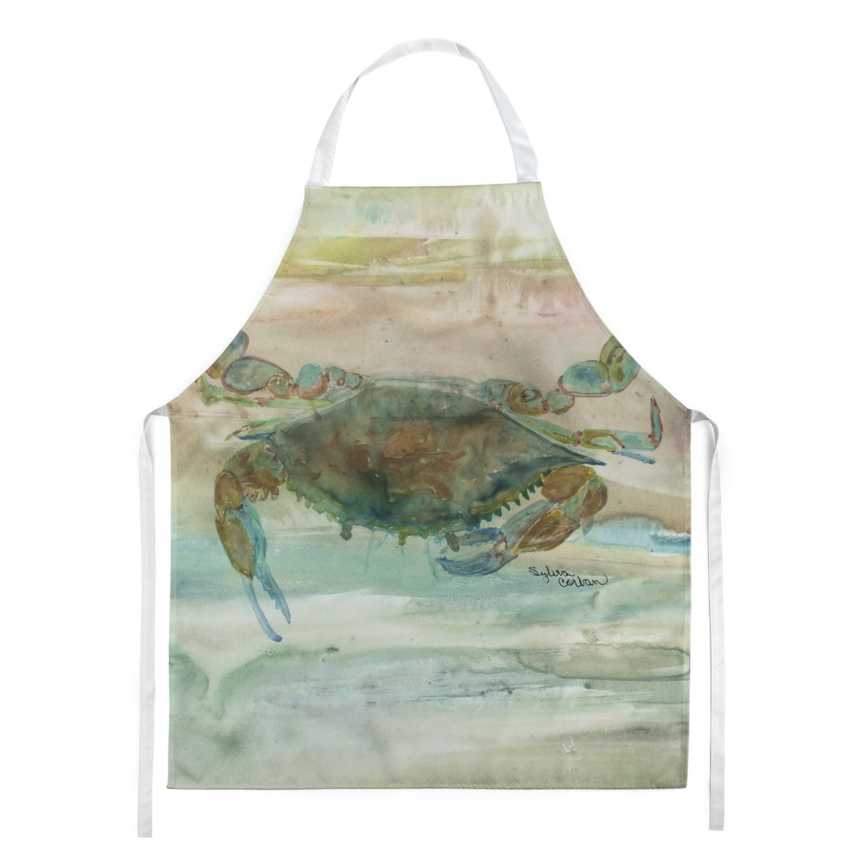 Picture of Carolines Treasures SC2015APRON Crab a Leg Up Sunset Apron