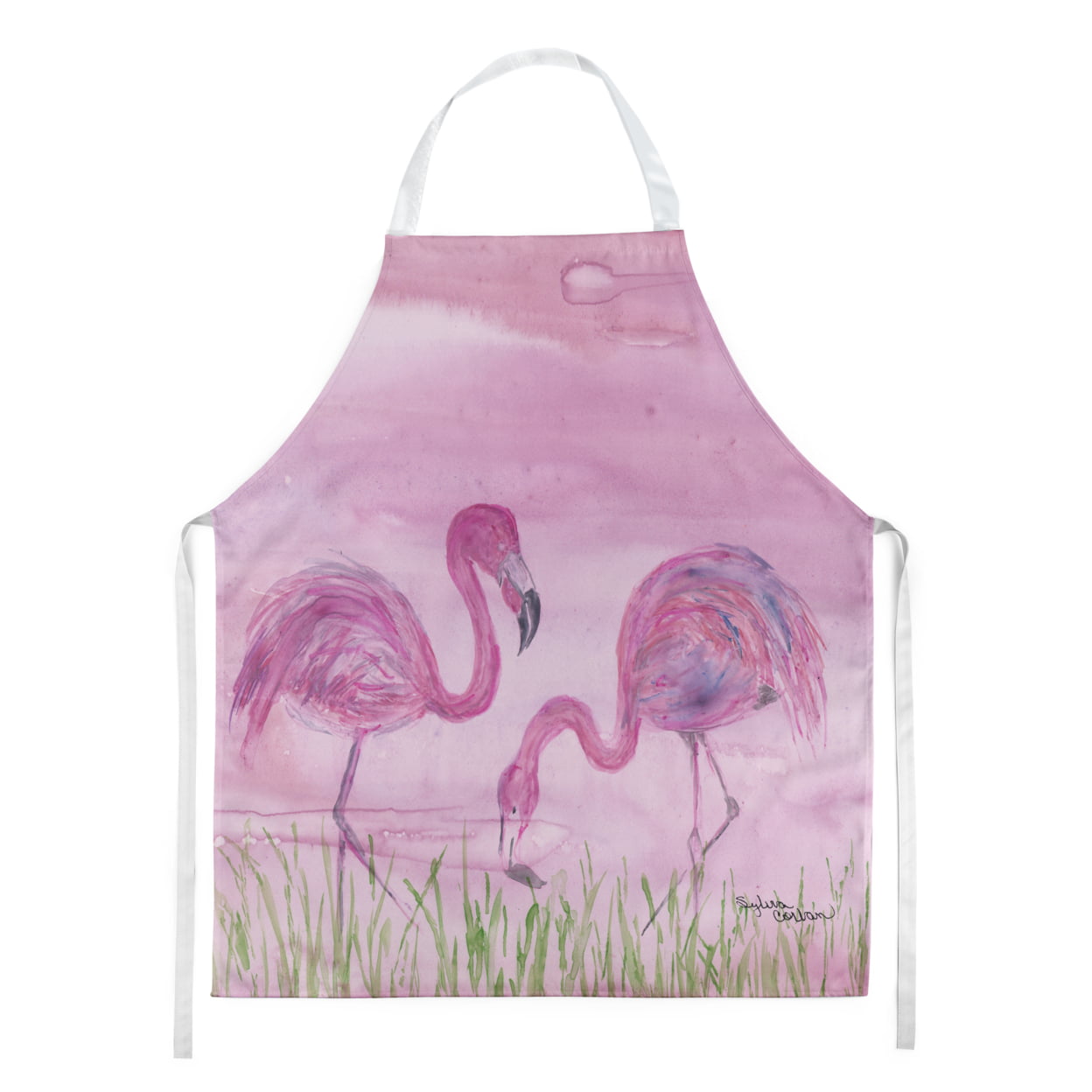 Picture of Carolines Treasures SC2018APRON Flamingos Adult Apron