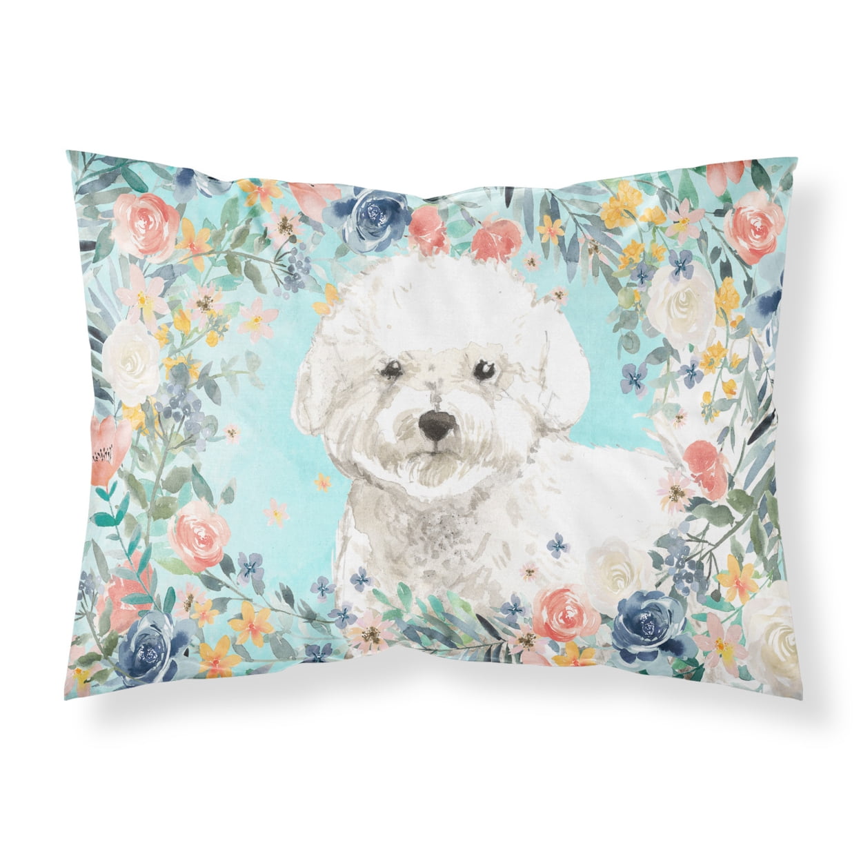 Bichon Frise Fabric Standard Pillowcase