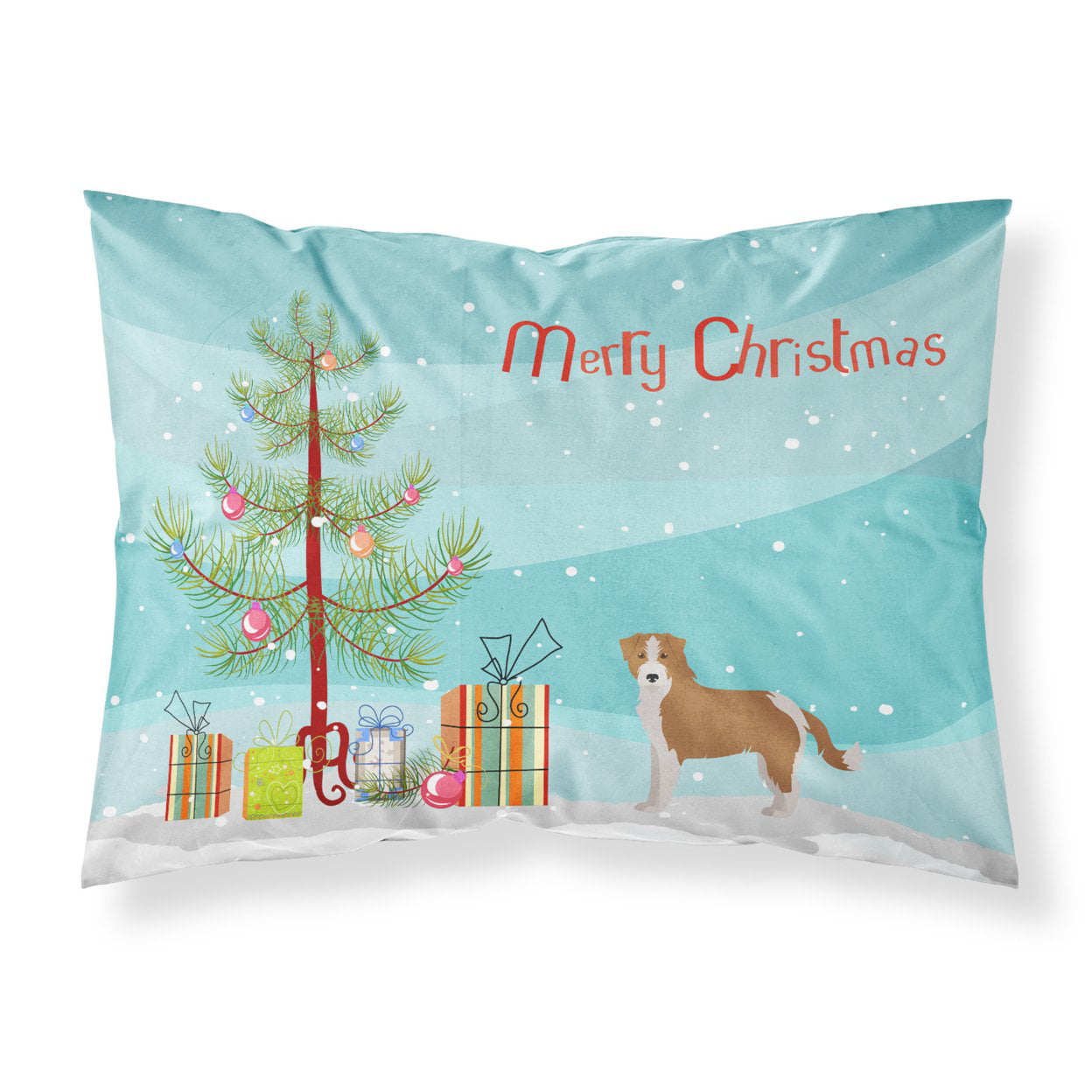 Kromfohrlnder Christmas Tree Fabric Standard Pillowcase