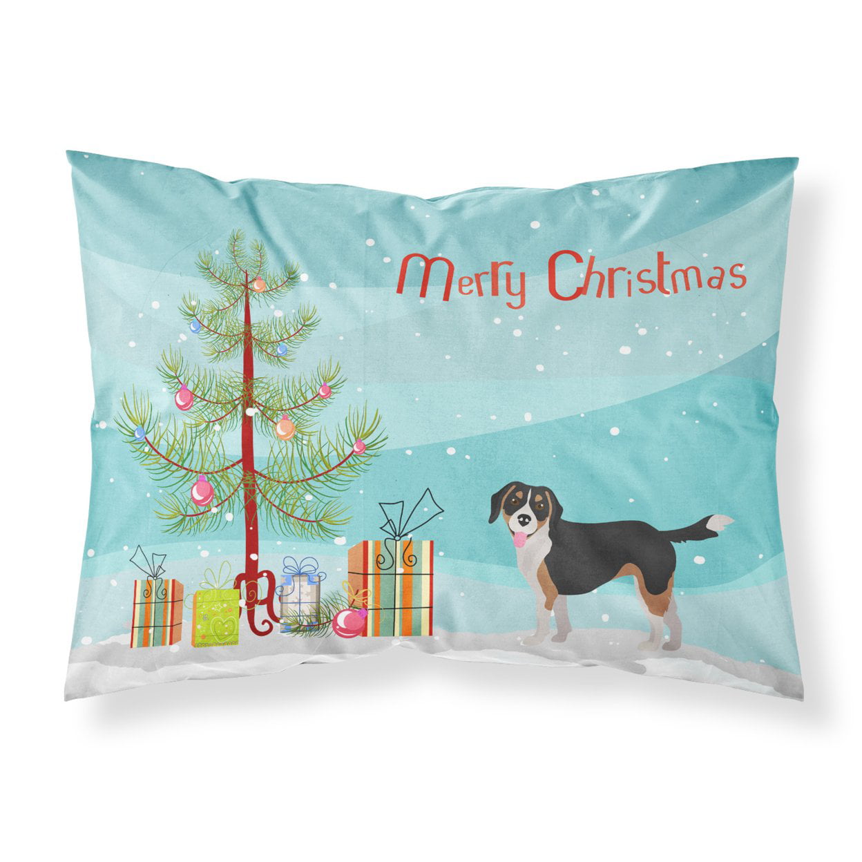 Beaglier No.2 Christmas Tree Fabric Standard Pillowcase
