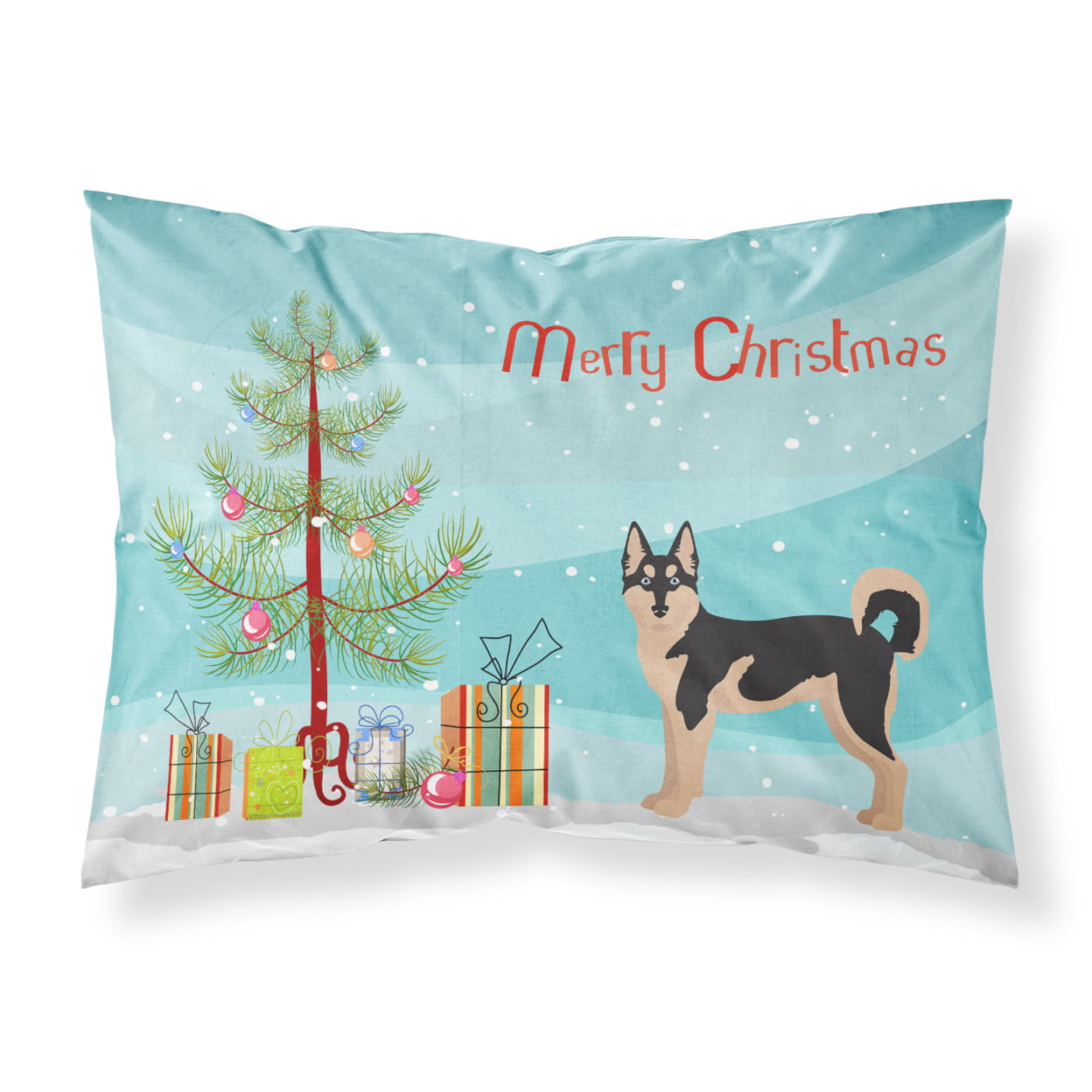 Gerberian Shepsky No.2 Christmas Tree Fabric Standard Pillowcase