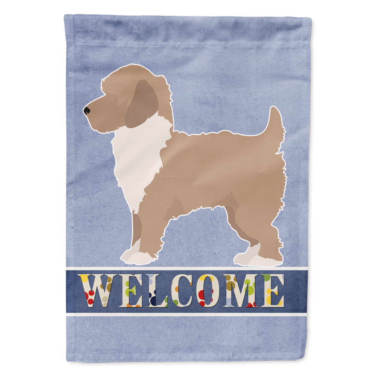 Yorkiepoo No.2 Welcome Garden Size Flag