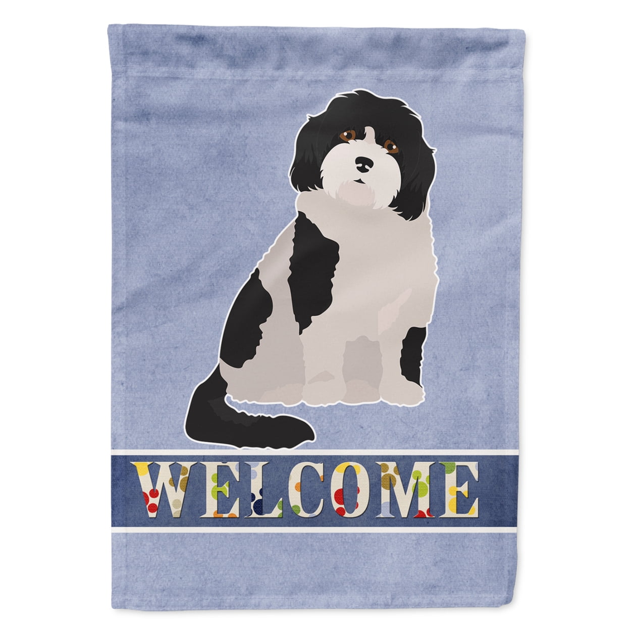 Cavachon No.3 Welcome Garden Size Flag