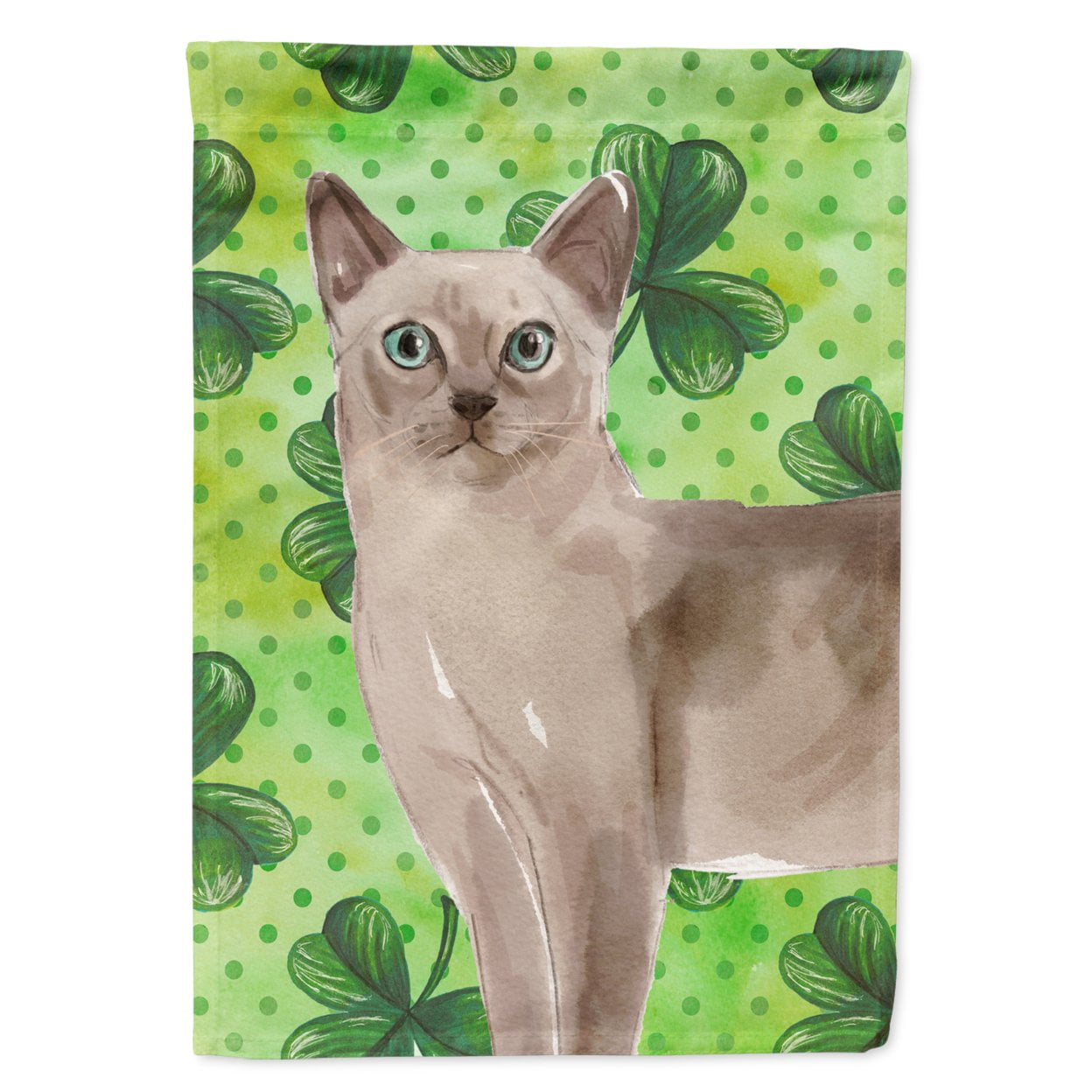 Tonkinese Shamrock Flag Canvas House Size