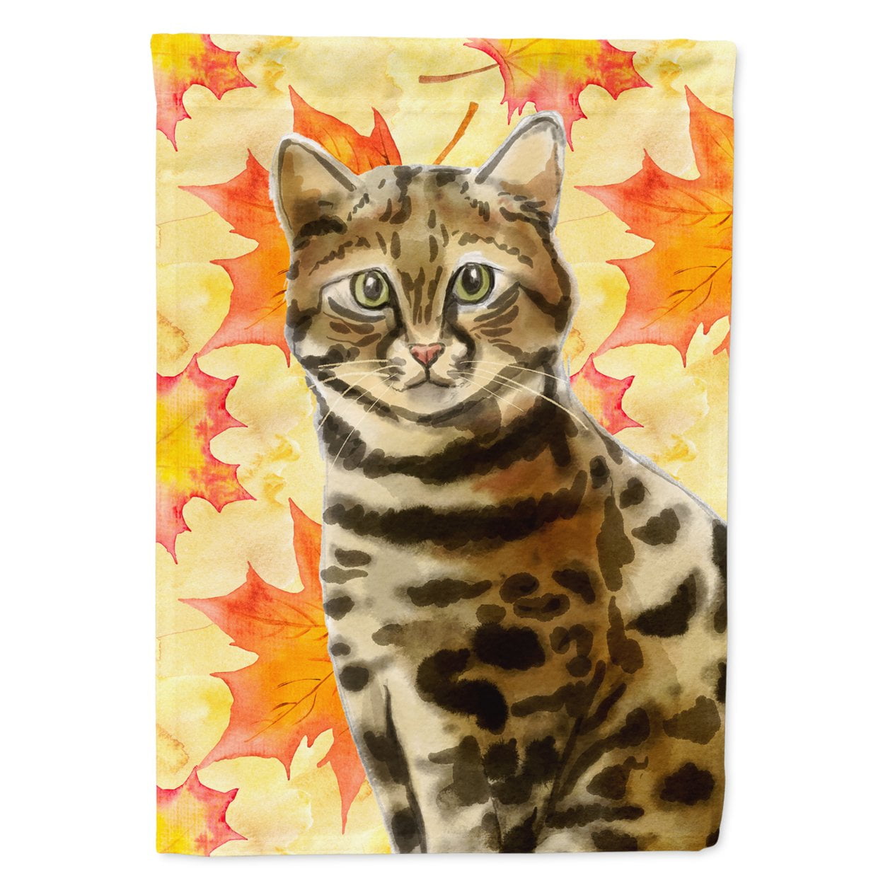 CK3075CHF Bengal Fall Leaves Flag Canvas House Size