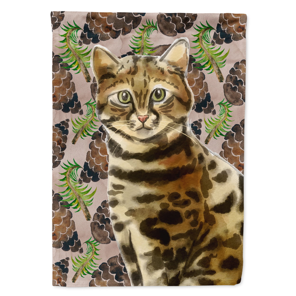 Bengal Pine Cones Flag Canvas House Size