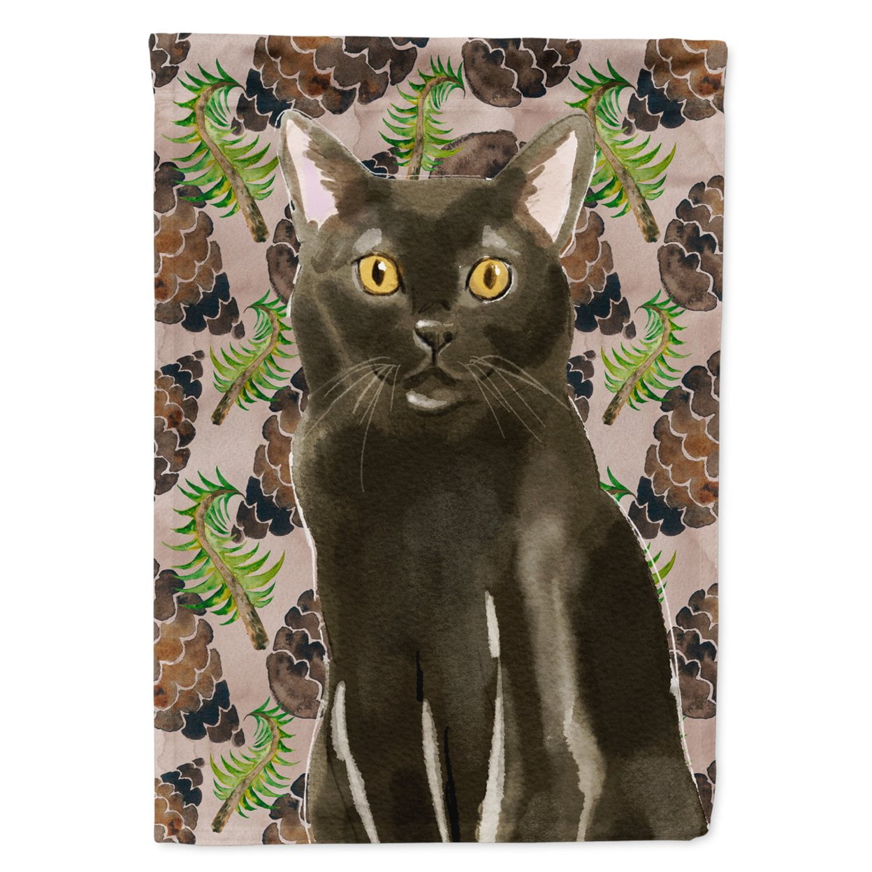 Bombay Pine Cones Flag Canvas House Size