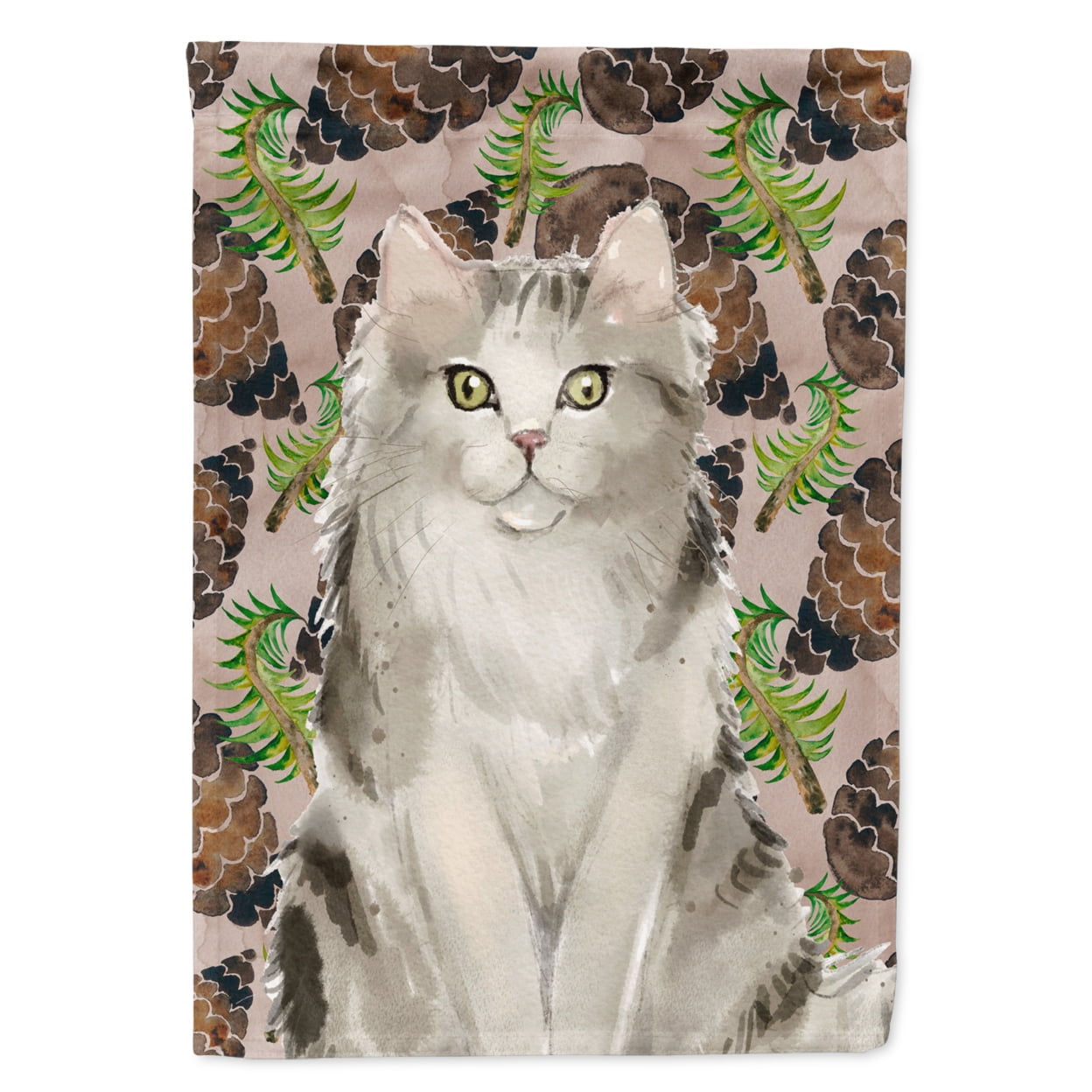 CK3096CHF Ragamuffin Pine Cones Flag Canvas House Size