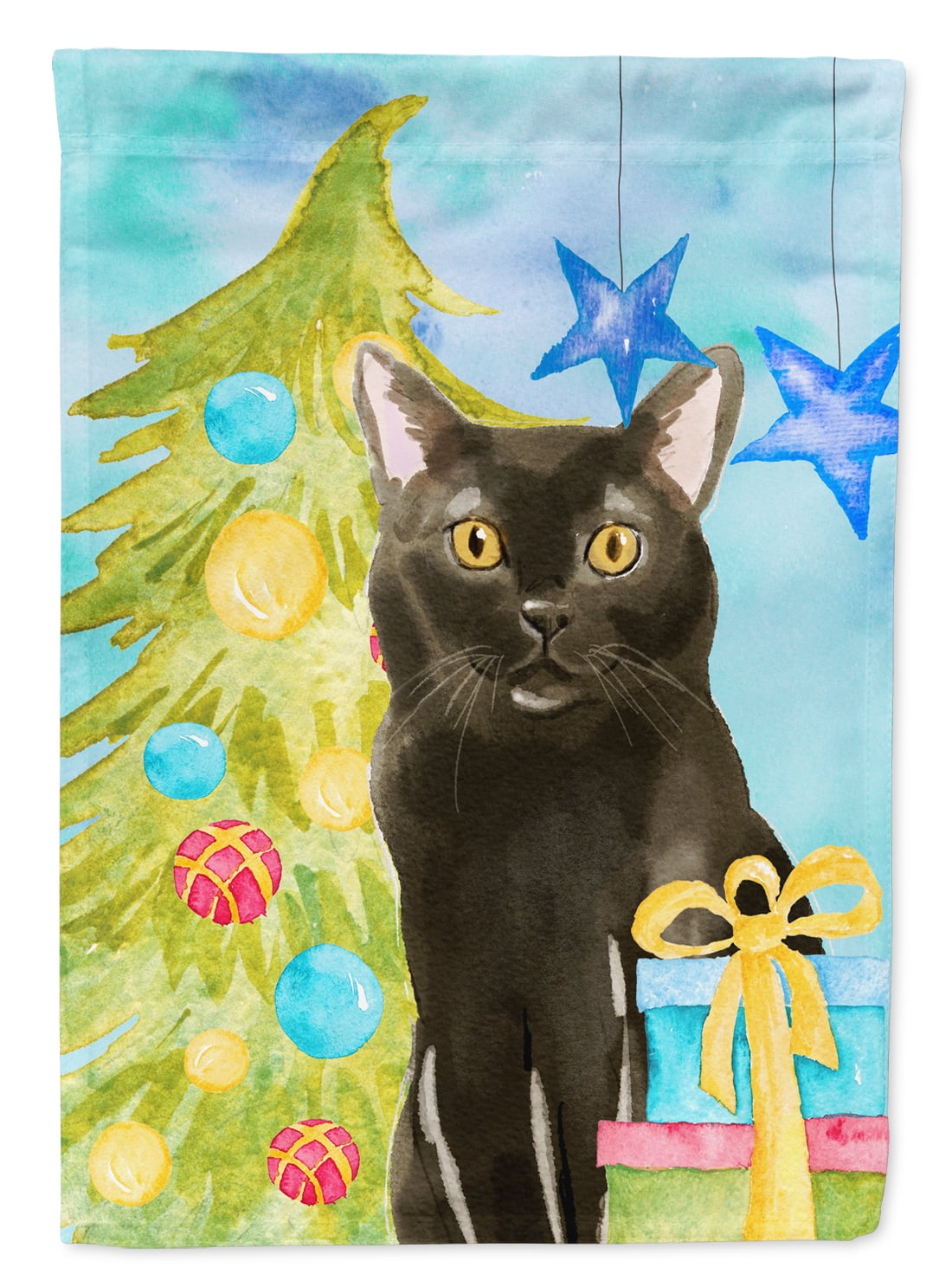 Bombay Christmas Presents Flag Canvas House Size