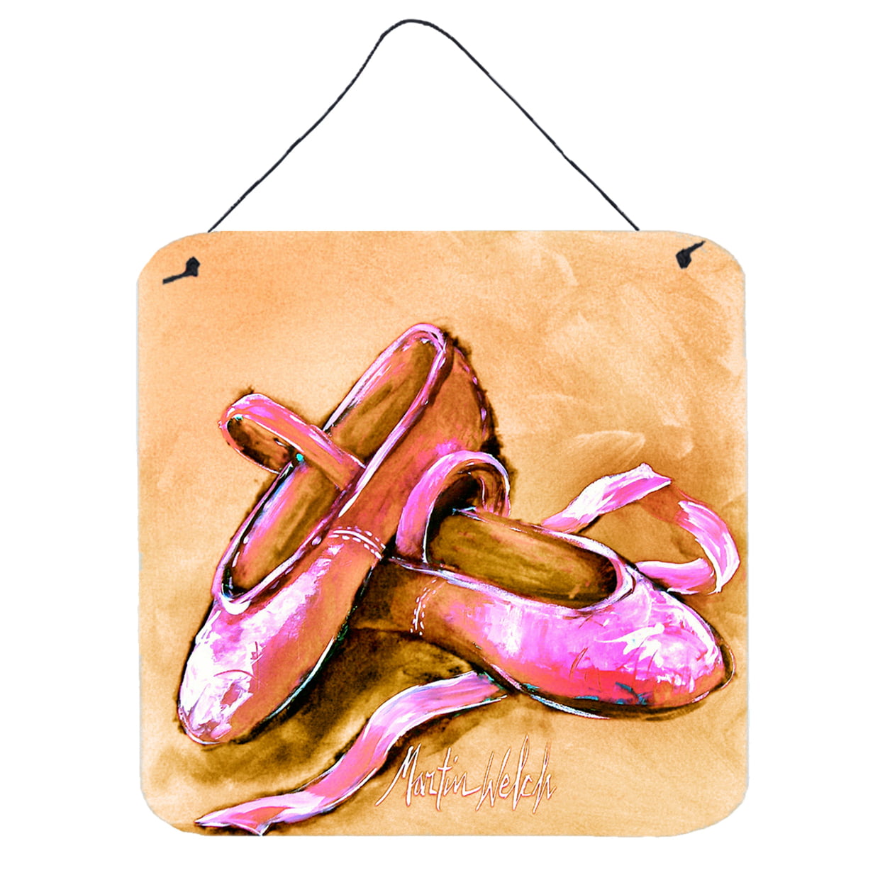Ballet Shoes Brown & Pink Wall or Door Hanging Prints