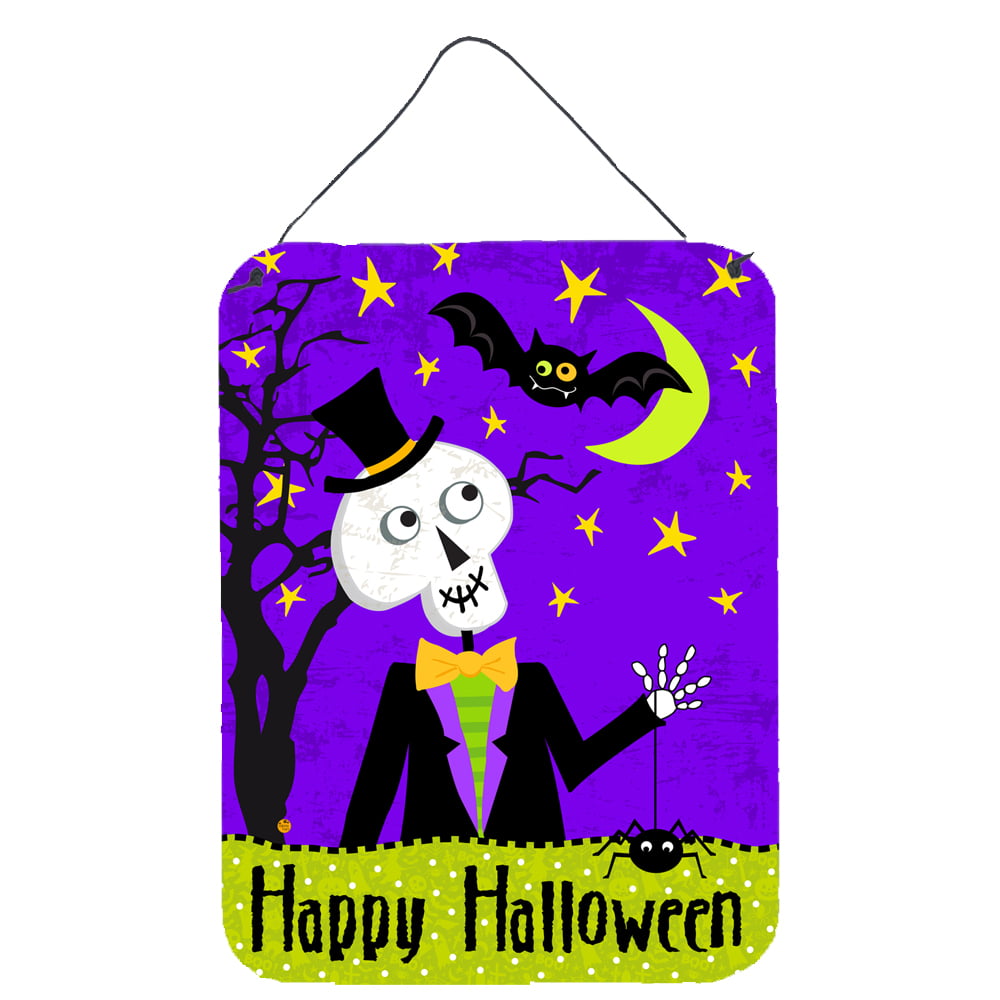 Happy Halloween Skeleton Wall or Door Hanging Prints
