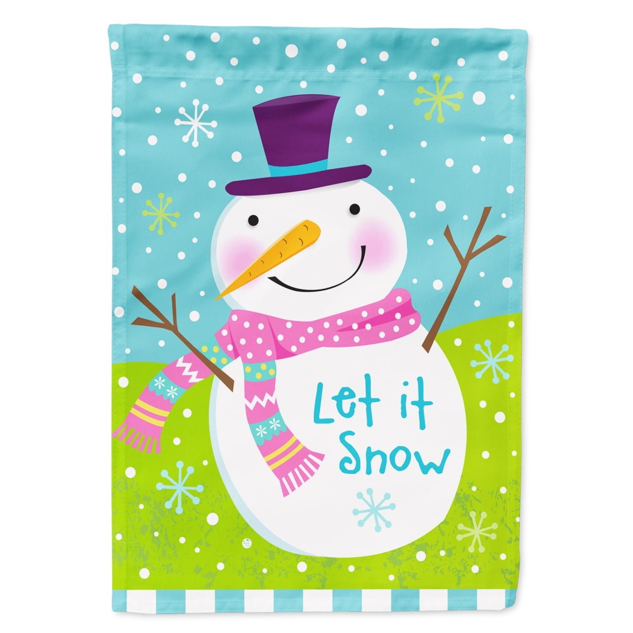 Christmas Snowman Let it Snow Garden Size Flag -  PatioPlus, PA3390456