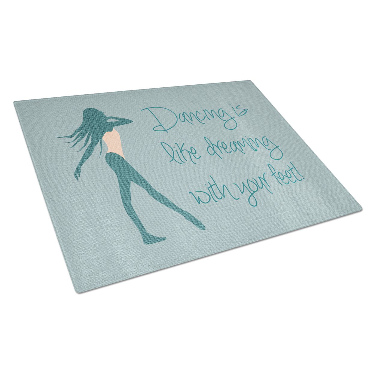 Dancing is Like Dreaming No.2 Glass Cutting Board - Large