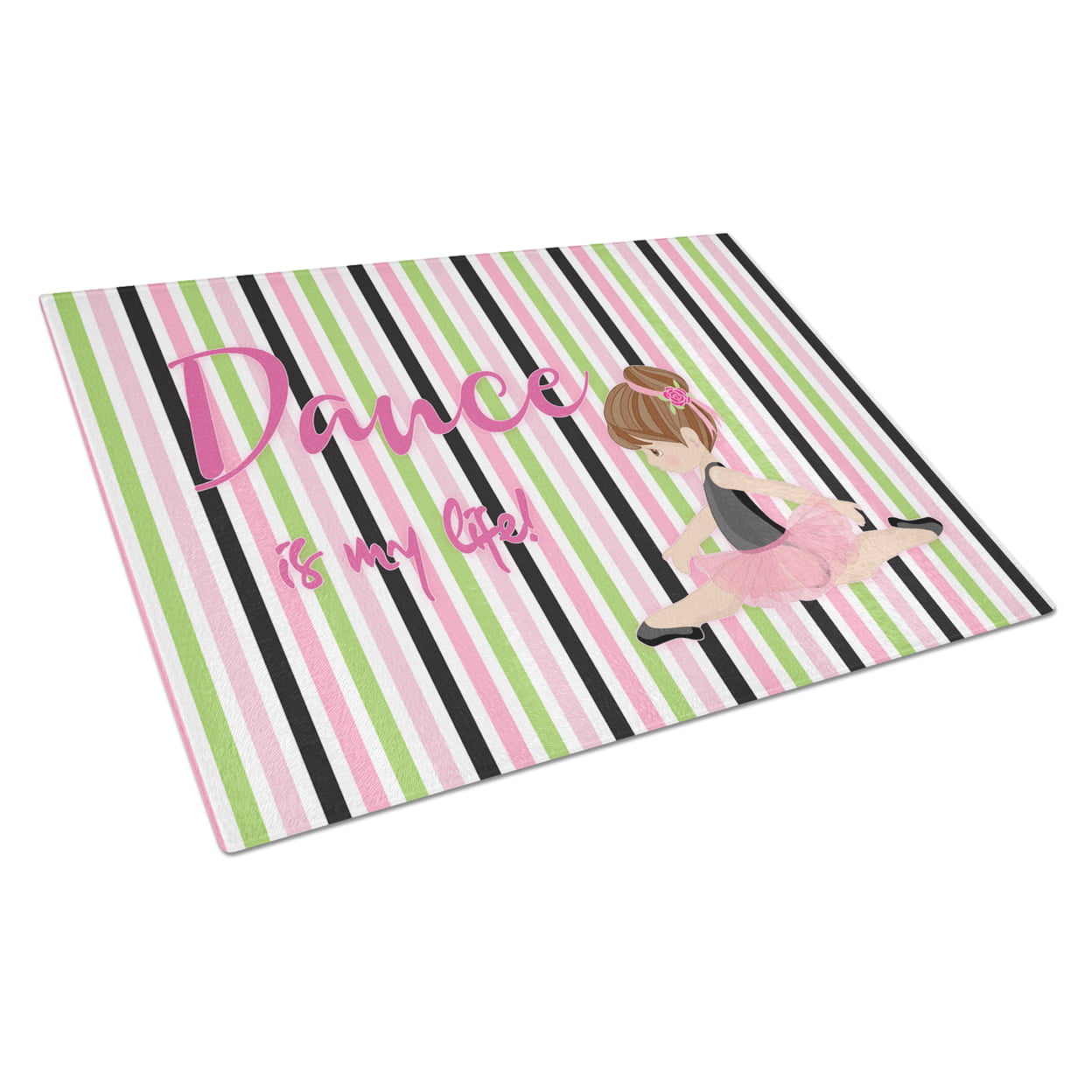 Ballet Dance is My Life Brunette Glass Cutting Board - Large