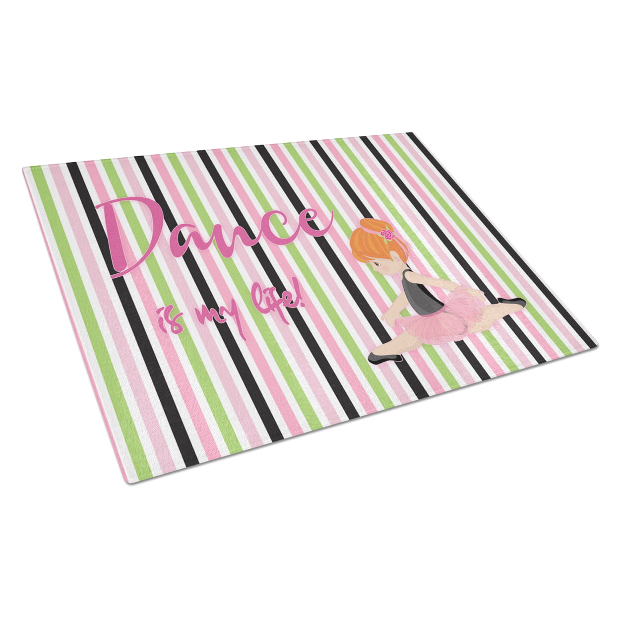 Ballet Dance is My Life Red Glass Cutting Board - Large