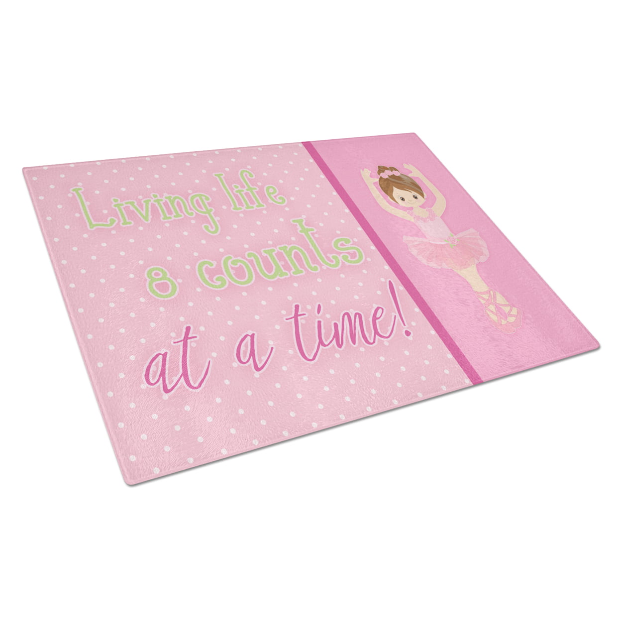 Ballet in 8 Counts Brunette Glass Cutting Board - Large