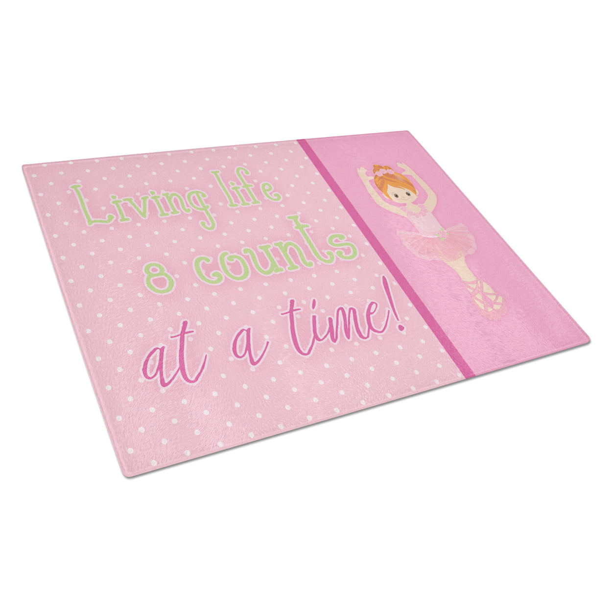Ballet in 8 Counts Red Hair Glass Cutting Board - Large