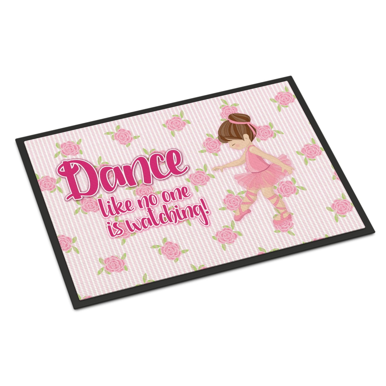 18 x 27 in. Ballet Dance Brunette Indoor or Outdoor Mat
