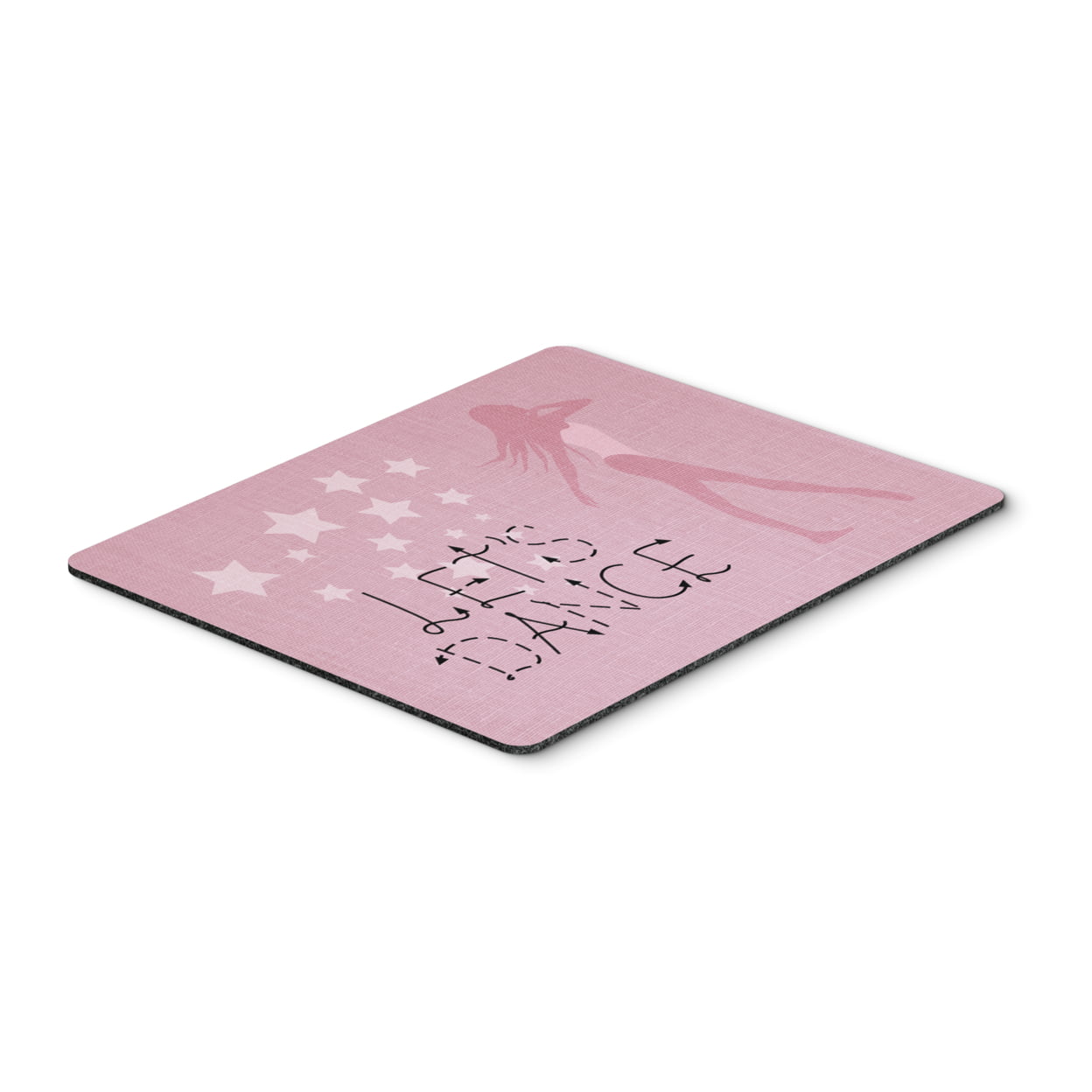 Lets Dance Linen Pink Mouse Pad, Hot Pad or Trivet