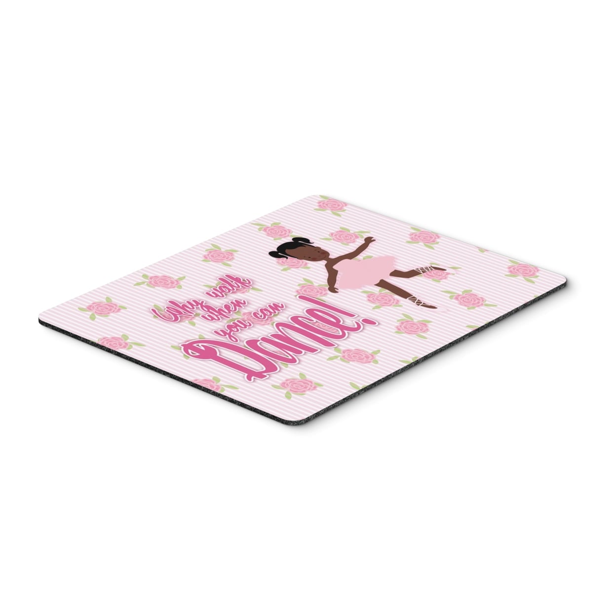 Ballet African American Pigtails Mouse Pad, Hot Pad or Trivet