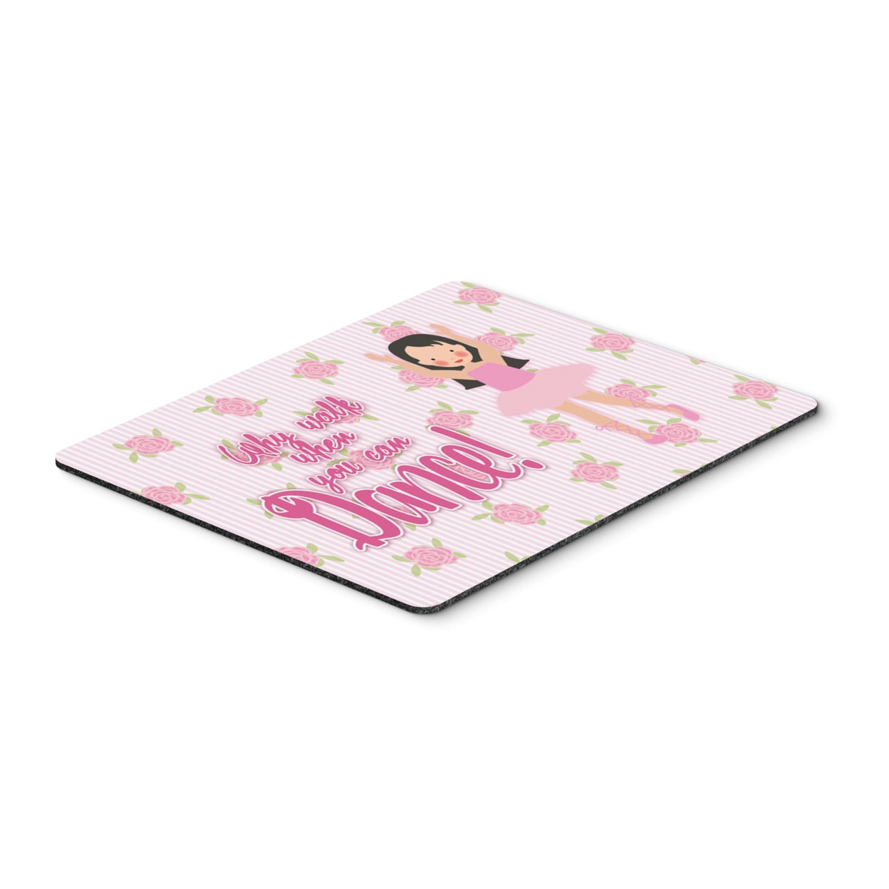 Ballet Long Dark Hair Mouse Pad, Hot Pad or Trivet