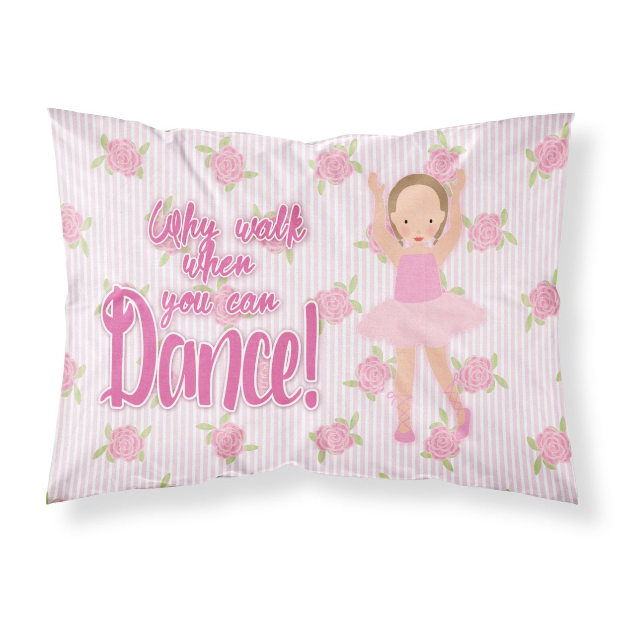 Ballet Brown Short Hair Fabric Standard Pillowcase