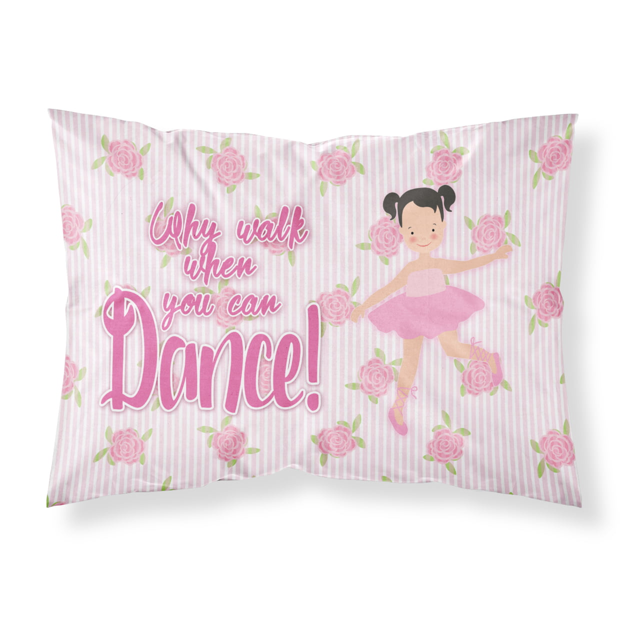 Ballet Pigtails Fabric Standard Pillowcase