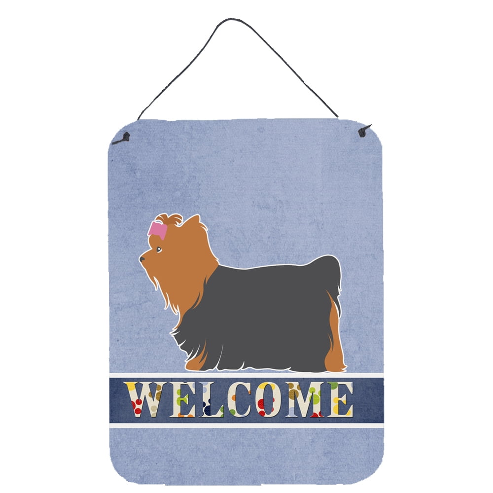 Yorkshire Terrier Yorkie Welcome Wall or Door Hanging Prints