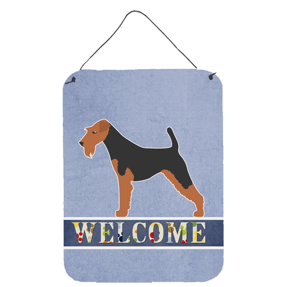 Airedale Terrier Welcome Wall or Door Hanging Prints