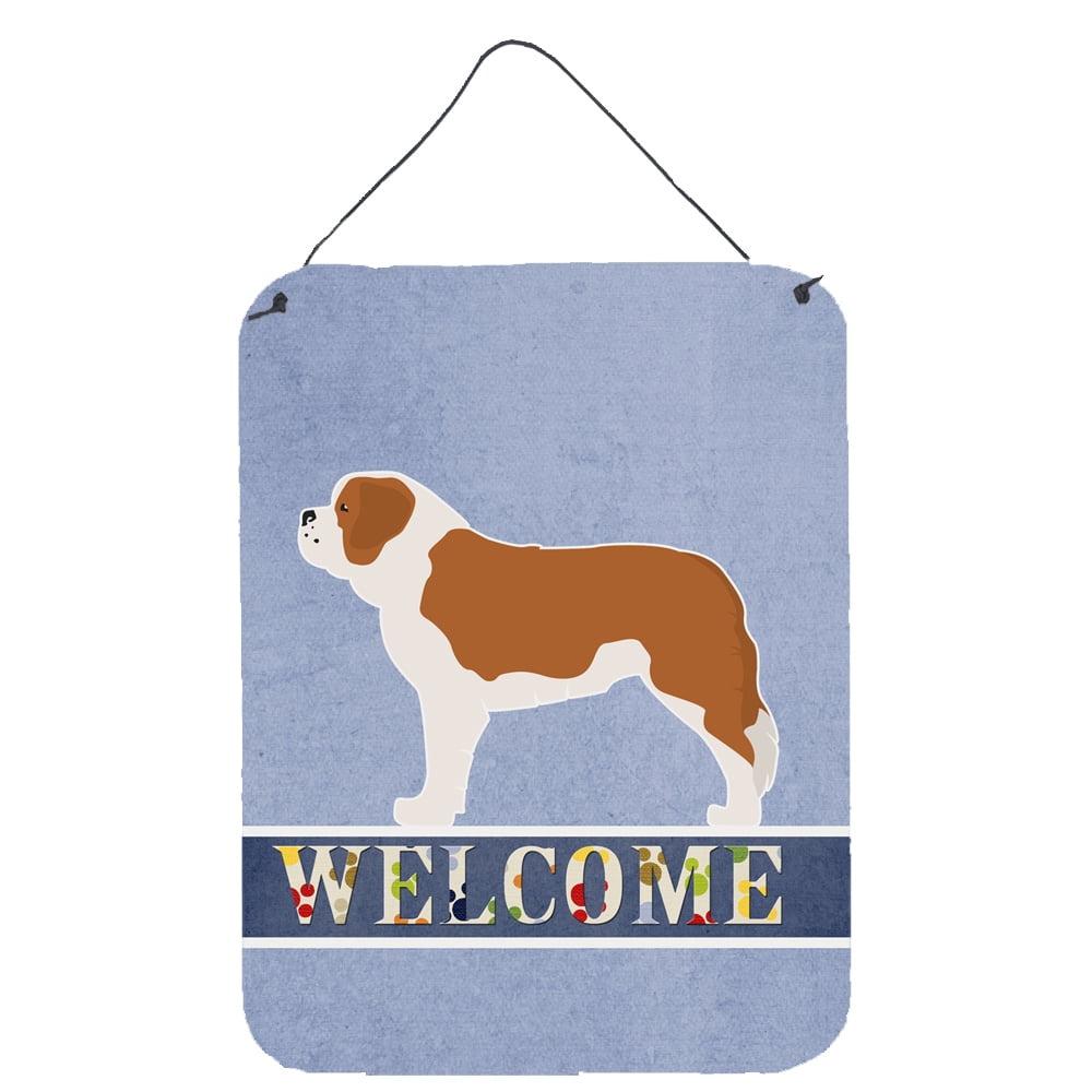 Saint Bernard Welcome Wall or Door Hanging Prints